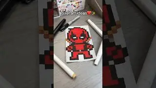 ❤️Deadpool Pixel art ideas✨ 