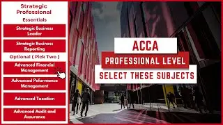 Professional Level Subject Selection | ACCA Strategic Professional