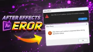 TUTORIAL CARA Fix After Effect Can't Continue: Standard 3D Module is Missing | EASY | after effects
