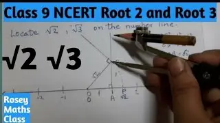 Class 9/Represent root 2 and root 3 on the number line/ Construction of √n 