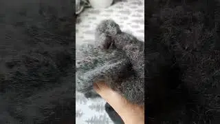 Теплое платье, вязаное спицами.