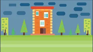 How to Draw a Building | Speed drawing in illustrator