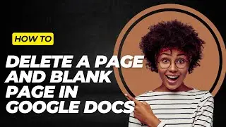 How To Delete A Page And Blank Page In Google Docs