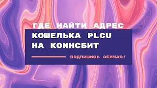 Где находится адрес кошелька PLCU на бирже Коинсбит?