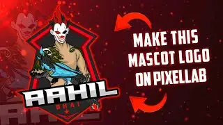 How To Make Free Fire Mascot Logo | On Pixellab | Mascot Logo Tutorial