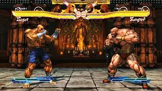 Sagat & Ryu vs Zangief & Ken (Hardest AI) - Street Fighter X Tekken.