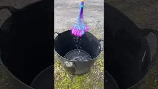Shooting water balloons is satisfying