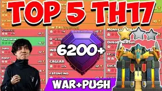 PRO*  TOP 5 Th17 WAR Base With LINKS  Th17 Anti 2 Stars WAR BASE Link | New Best Th17  War Base 2025