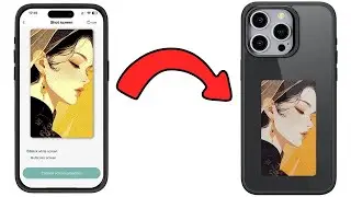 E Ink Display 4-Color NFC DIY Phone Cover for iPhone Case
