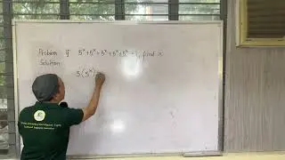 Solutions of Powers of 5