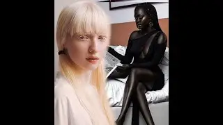 5 GIRL with the most unique skin colors AND LOOK in the world