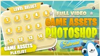 Game Design Photoshop Tutorial Cartoon GUI + Button Game Assets Tutorial Photoshop Game UI Assets #2