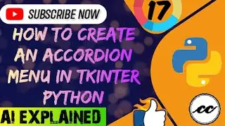 How to create an accordion menu in Tkinter Python 