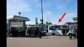 Где находится остановка маршрутки 899К у станции метро Домодедовская