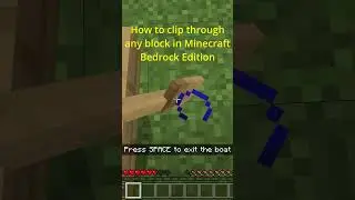 How to clip through any block in Minecraft Bedrock Edition