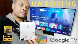 Chromecast 4 com Google TV 4K HDR | UNBOXING | Dolby Vision e Atmos