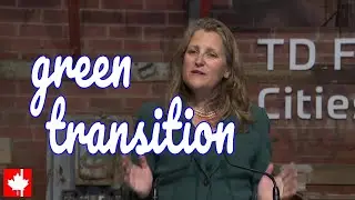 Freeland's word salad on green transition and EV targets
