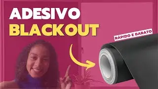 ADESIVO BLACKOUT para janelas da SHOPEE - UNBOXING