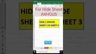 How to HIDE / UNHIDE Excel SHEETS only in KEYBOARD. Try this. (Shortcut #23) 🔥 Excel Tips 
