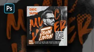 Professional Social Media Post Design | Ripped Paper Texture | Photoshop CC Tutorial