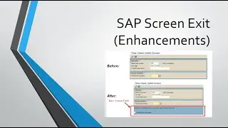 Screen exit in sap abap with example- Part 1 | SAP ABAP