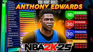 This 6'4 ANTHONY EDWARDS BUILD is OVERPOWERED on NBA 2k25