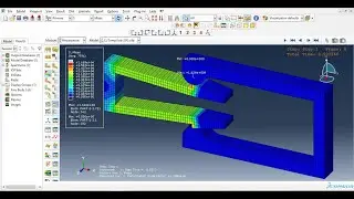 Abaqus Tutorial Videos - Non-Linear Contact Analysis of Snap fit Part in Abaqus 6.14