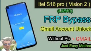 Itel S16 frp bypass, Google account bypass without PC