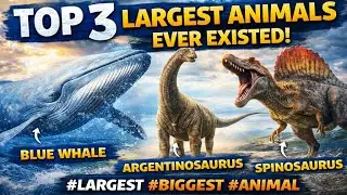 Top 3 largest animal ever existed on Earth | Timelesstalesanim #animals #largest #biggest #animal