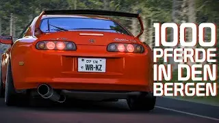 1000 PS Supra Auf Mountain Route [Cinematic Intro] AC Mod Highlights - Assetto Corsa Gameplay