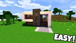 How To Build A Small Modern House In Minecraft | Tutorial