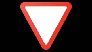 Traffic Sign #5 - Give Way. RTO Exam - Driving License Test
