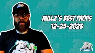 Best Player Prop Bets Tonight 12/25/23 | Millz Shop the Props | PickDawgz Prop Betting | NFL Prop