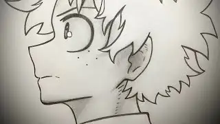 How to draw Deku (Izuku Midoriya) / Comment dessiner Deku de Mon Héros Academia