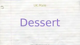 How to pronounce dessert