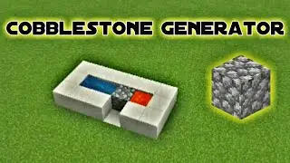 How to make cobblestone generator in minecraft pe | cobblestone generator | Mujjamil Gaming