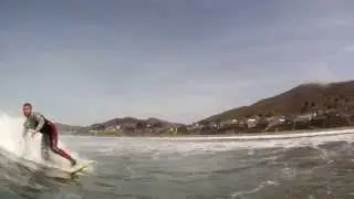 Surfing Morro Bay