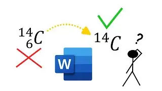 How to write isotope notation in Word