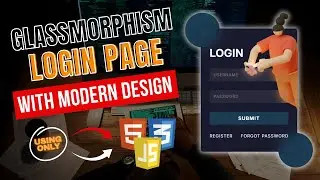 ✨ Glassmorphism Login Form with Theme Switcher | HTML, CSS & JavaScript Full Tutorial