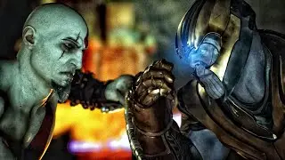 Mortal Kombat 1 Kratos VS Thanos