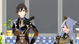 Zhongli's Kitchen Gun | Genshin Impact Animation