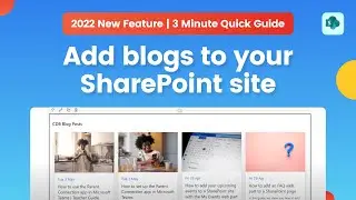 HOW TO: Add Blog Post Web Part to SharePoint Pages | Cloud Design Box