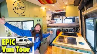 The Crafted Workshop custom built this van from scratch, now he's giving us the full tour!