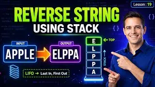 C Program: Reverse String Using Stack (DSA) - Step-by-Step Implementation