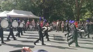 Land down under by a marching band