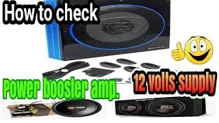 How to check power booster amp. Rock ville brand
