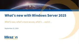 Windows Server 2025 Webinar