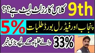 9th Class Result Punjab Board 2021 
