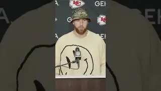 This reporter tried to trick Travis Kelce into singing Taylor Swift's lyrics to Karma #taylorswift