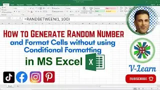 How to Create Random Numbers in Excel | Format Cells without using Conditional Formatting